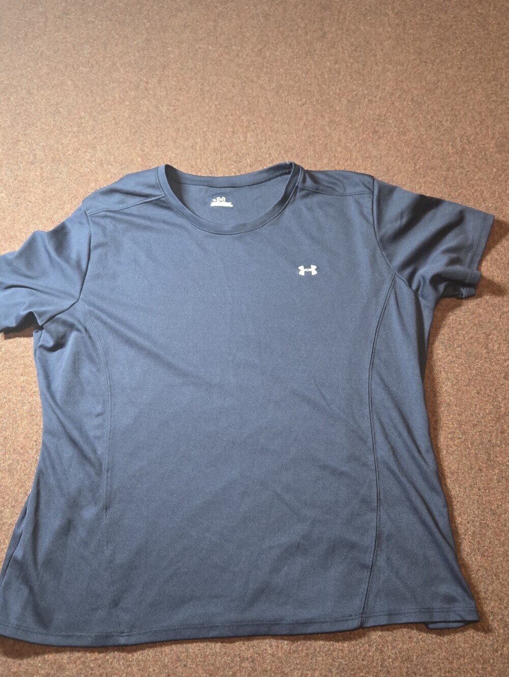Under Armour Shirt Dark Blue Size XL Short Sleeve Ladies